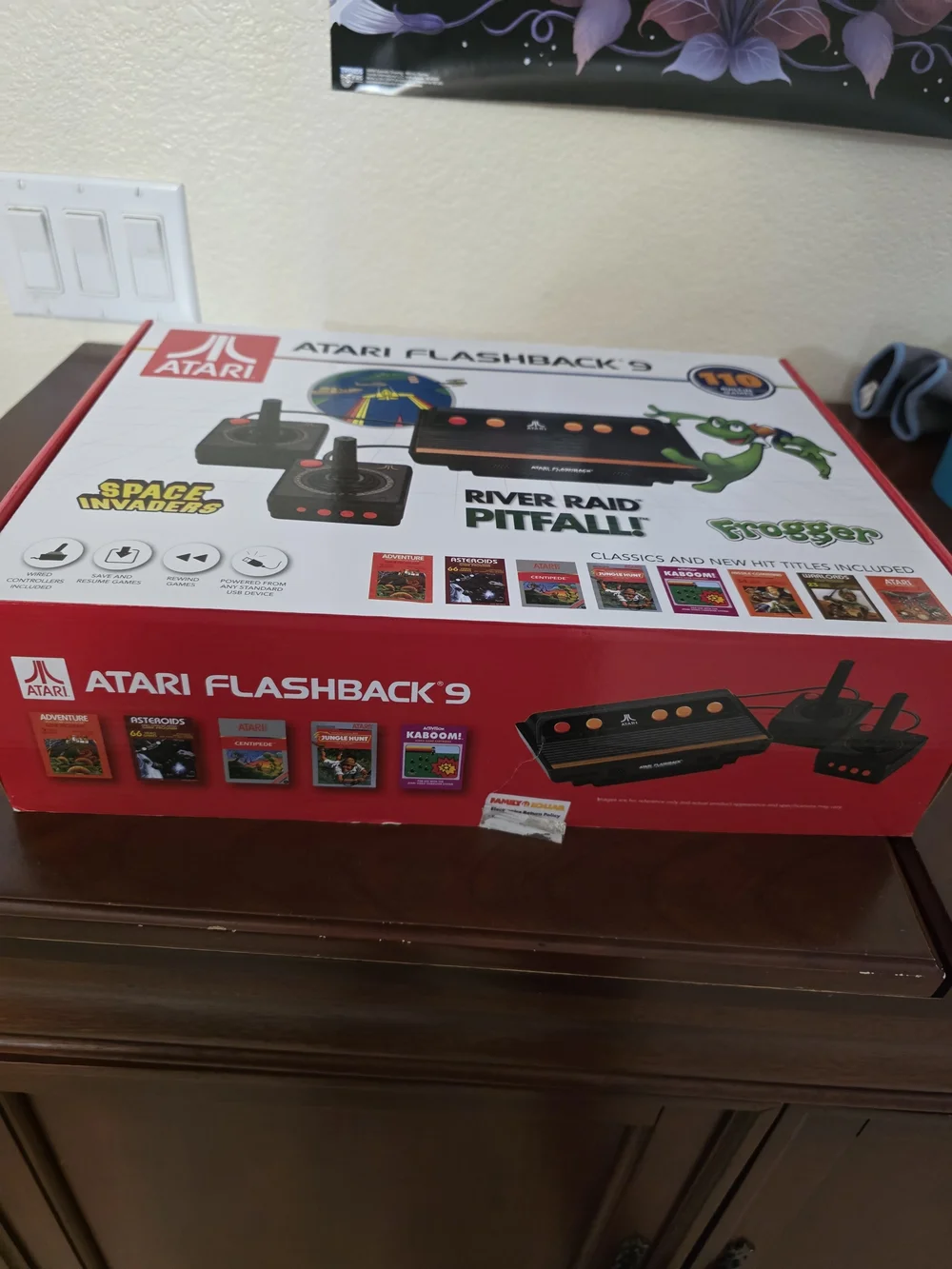 Atari Flashback 9 Classic Console - Black with Orange Buttons